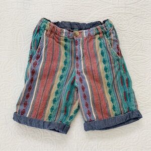Peek Kids' Vintage-Inspired Vertical Stripe Shorts